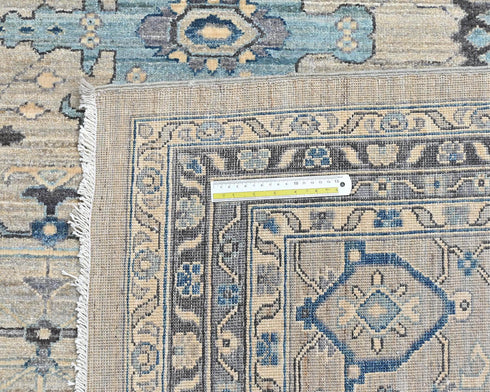 12x15 Ziegler Gray Afghan Hand Knotted Wool Area Rug